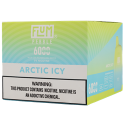 Flum Pebble Arctic Icy 10 Pack flum, pebble, flum pebble, disposable, vape, disposable vape, nicotine, 50mg, arctic, arctic icy, icy, 6000, puffs, 6000 puffs, rechargeable