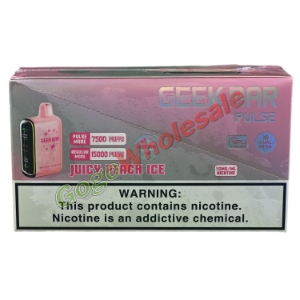 Geek Bar Pulse Juicy Peach Ice Disposable Vape (Box of 5) 