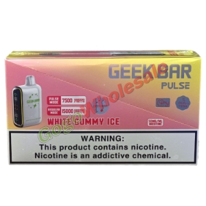 Geek Bar Pulse White Gummy Ice Disposable Vape (Box of 5) 