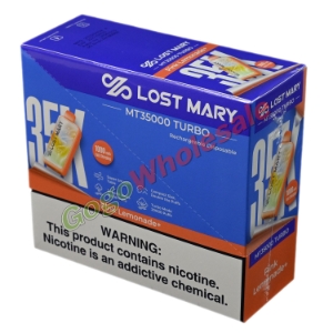 Lost Mary 35K Pink Lemonade + [MT35000 Turbo] - Box of 5 