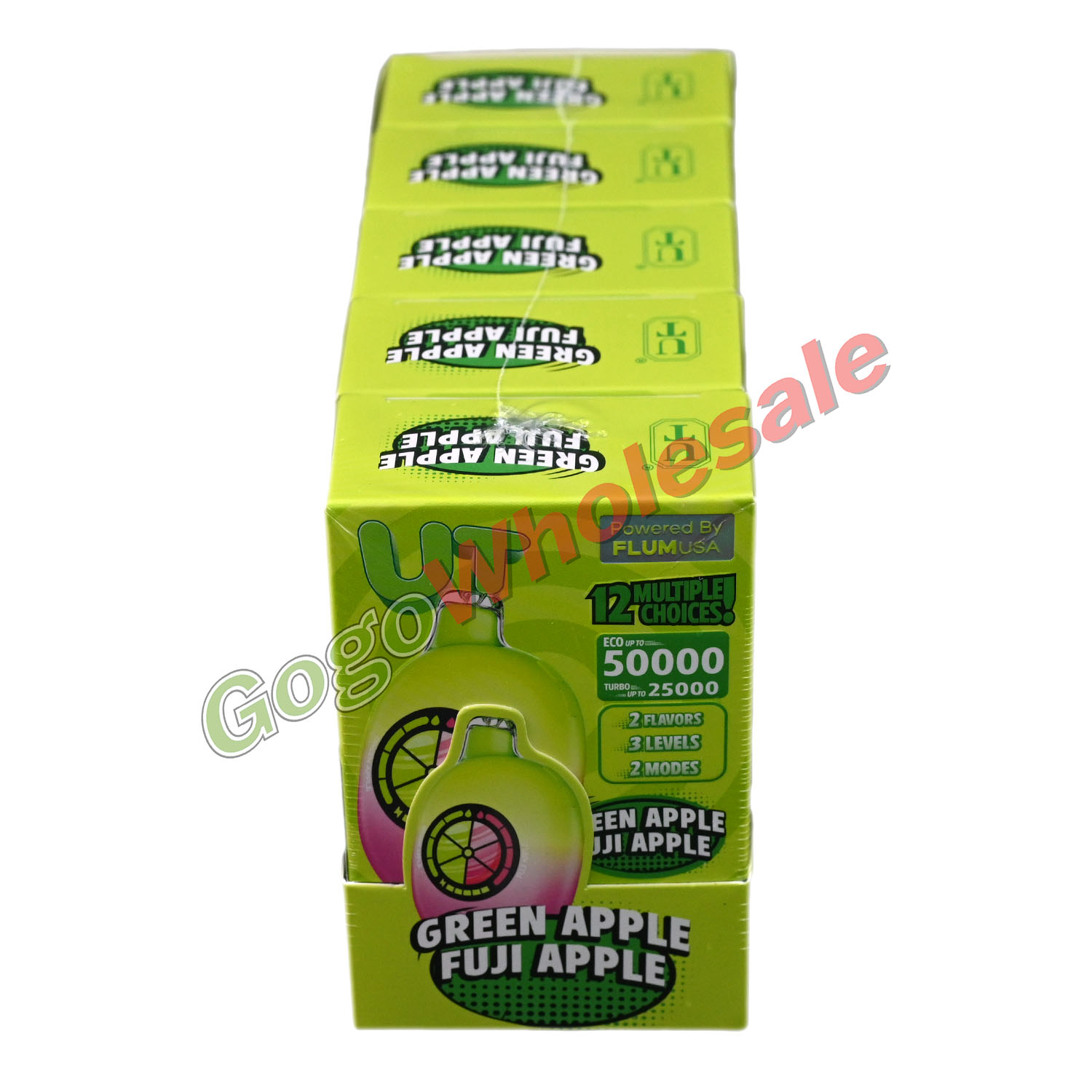 UT Green Apple/Fuji Apple Dual Flavor Disposable Vape (Box of 5) 