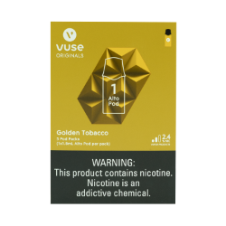 Vuse Golden Tobacco 5x1 Pod 2.4% Nic 