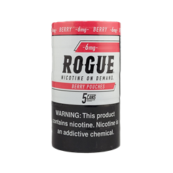 Rogue Berry Nicotine Pouch 5 Pack rogue-nicotine-pouch-berry-3mg-6mg